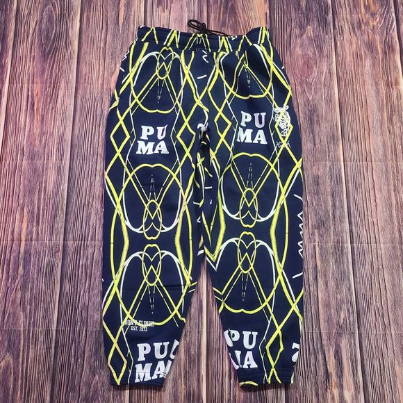 Puma Pants Mens Size XL Run It Back Printed Basketball Pants Dark Blue 536479-01 - Picture 2 of 14